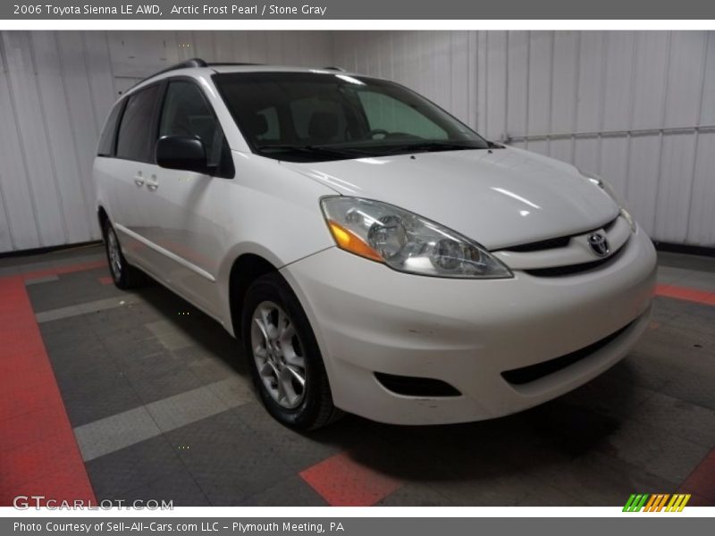 Arctic Frost Pearl / Stone Gray 2006 Toyota Sienna LE AWD