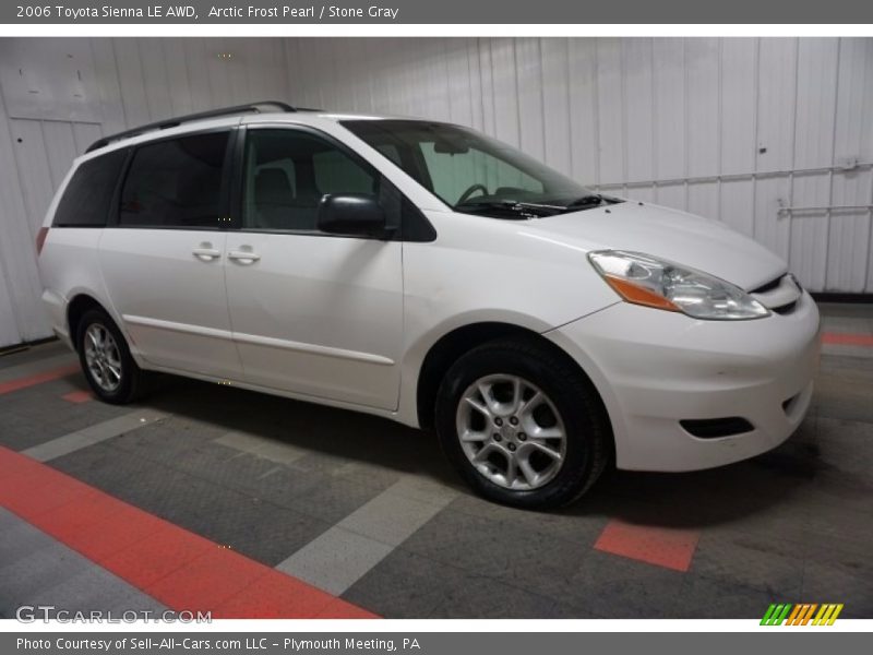 Arctic Frost Pearl / Stone Gray 2006 Toyota Sienna LE AWD