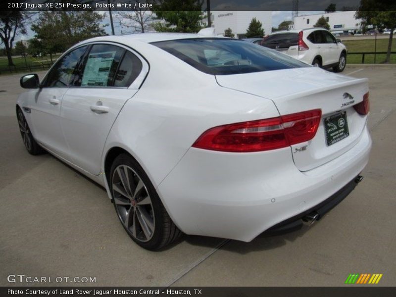 Polaris White / Latte 2017 Jaguar XE 25t Prestige