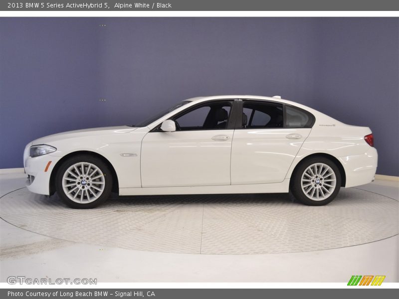 Alpine White / Black 2013 BMW 5 Series ActiveHybrid 5