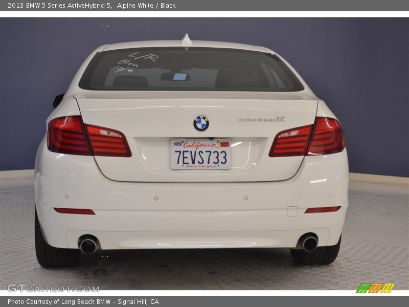 Alpine White / Black 2013 BMW 5 Series ActiveHybrid 5
