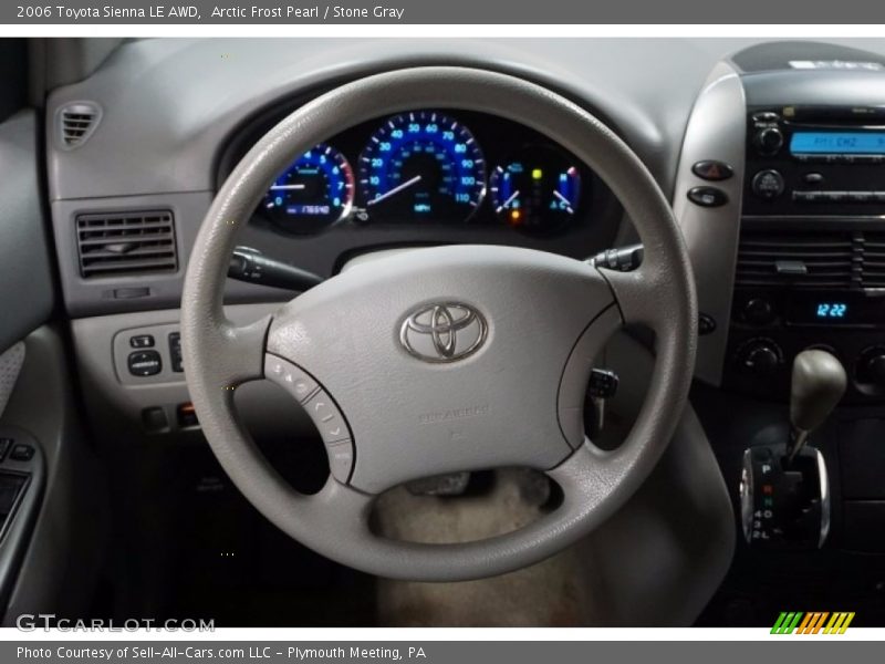 Arctic Frost Pearl / Stone Gray 2006 Toyota Sienna LE AWD