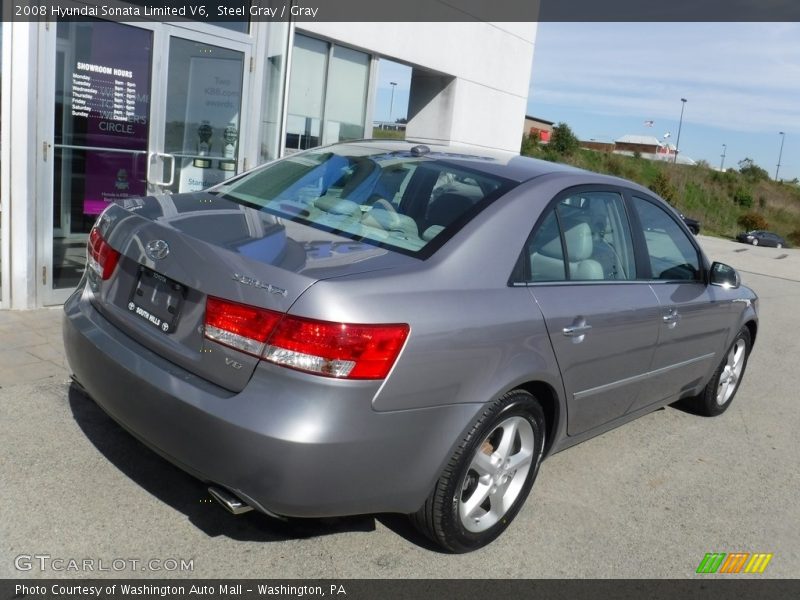 Steel Gray / Gray 2008 Hyundai Sonata Limited V6