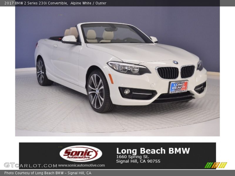 Alpine White / Oyster 2017 BMW 2 Series 230i Convertible