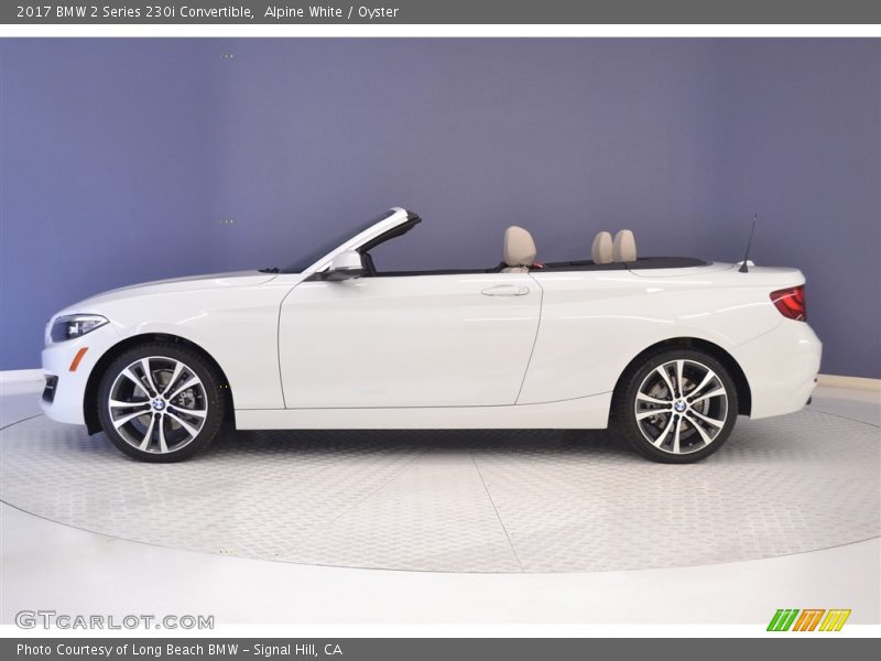 Alpine White / Oyster 2017 BMW 2 Series 230i Convertible