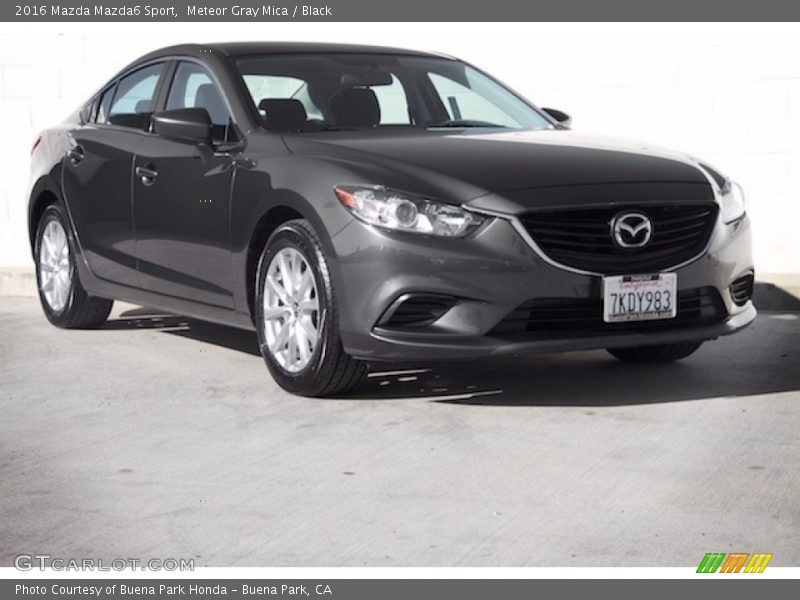 Meteor Gray Mica / Black 2016 Mazda Mazda6 Sport
