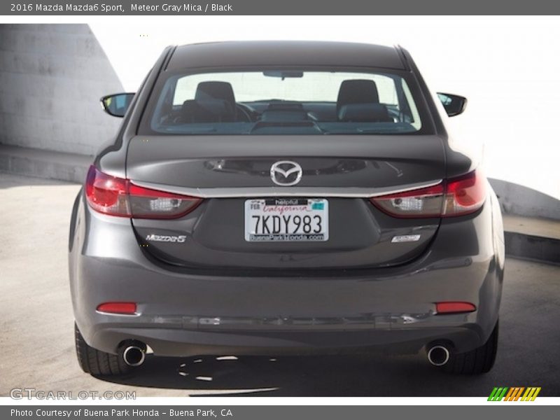 Meteor Gray Mica / Black 2016 Mazda Mazda6 Sport