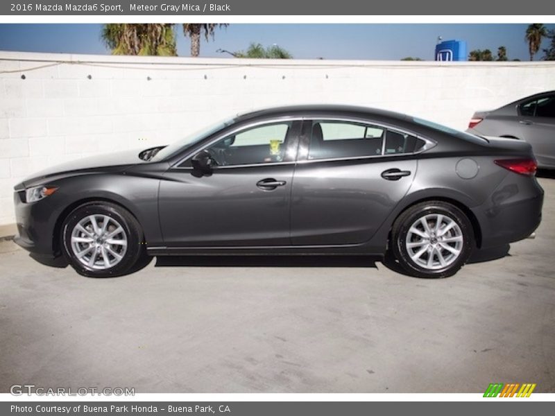 Meteor Gray Mica / Black 2016 Mazda Mazda6 Sport