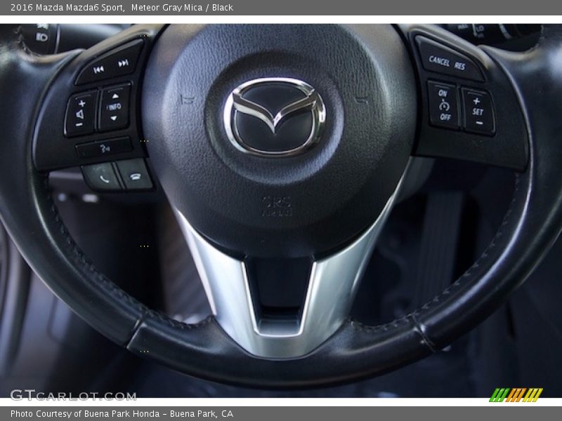 Meteor Gray Mica / Black 2016 Mazda Mazda6 Sport