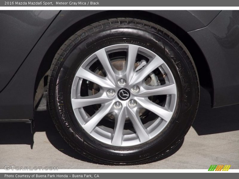 Meteor Gray Mica / Black 2016 Mazda Mazda6 Sport
