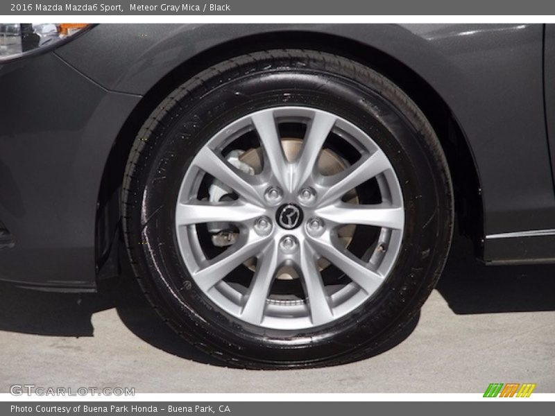 Meteor Gray Mica / Black 2016 Mazda Mazda6 Sport