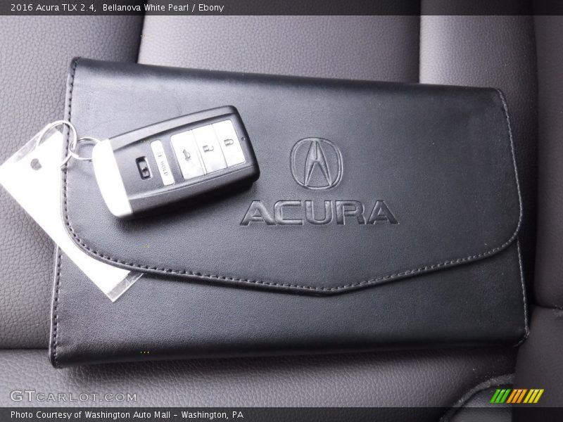 Bellanova White Pearl / Ebony 2016 Acura TLX 2.4