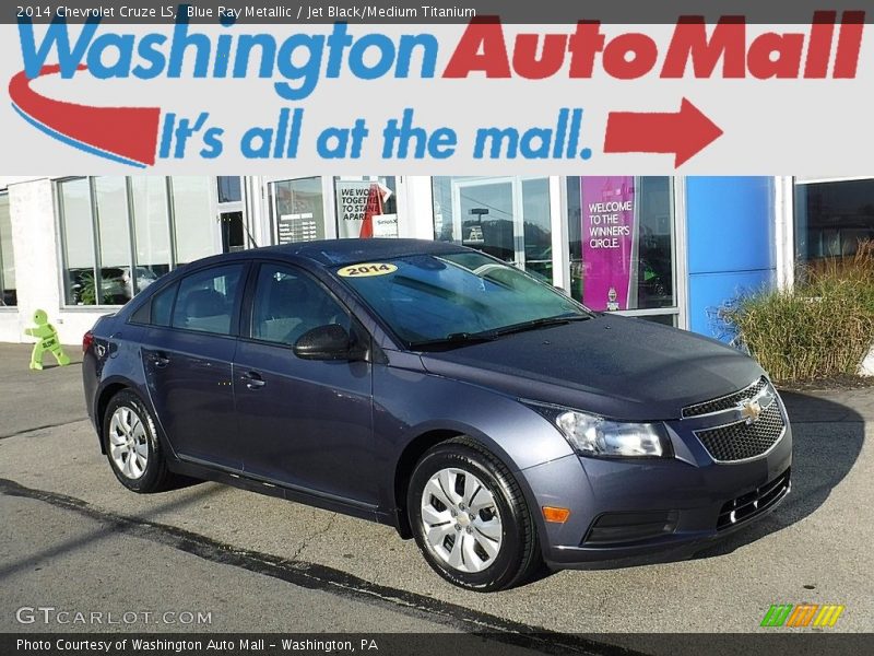 Blue Ray Metallic / Jet Black/Medium Titanium 2014 Chevrolet Cruze LS