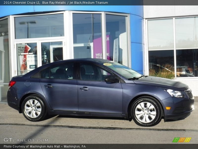 Blue Ray Metallic / Jet Black/Medium Titanium 2014 Chevrolet Cruze LS