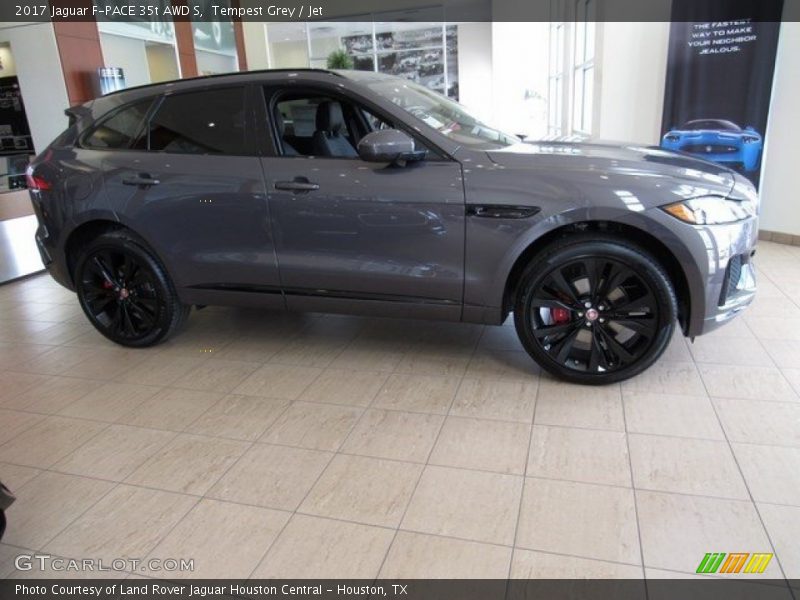 Tempest Grey / Jet 2017 Jaguar F-PACE 35t AWD S