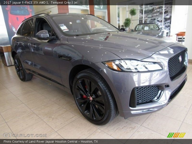 Tempest Grey / Jet 2017 Jaguar F-PACE 35t AWD S