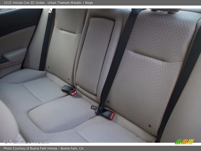 Urban Titanium Metallic / Beige 2015 Honda Civic EX Sedan