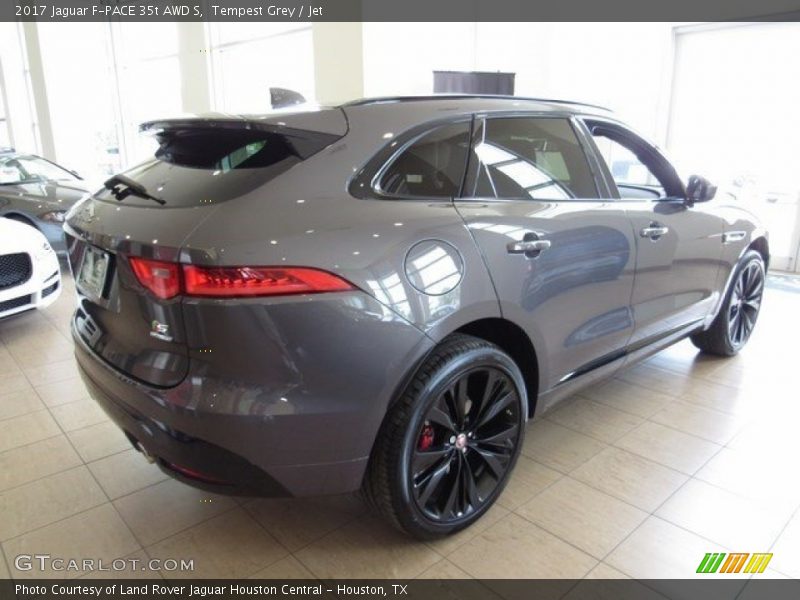 Tempest Grey / Jet 2017 Jaguar F-PACE 35t AWD S