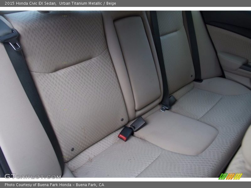 Urban Titanium Metallic / Beige 2015 Honda Civic EX Sedan