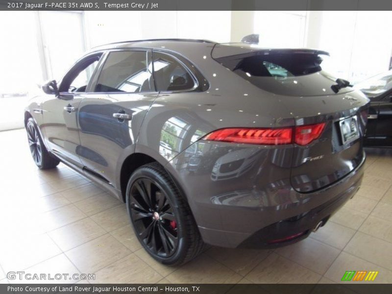 Tempest Grey / Jet 2017 Jaguar F-PACE 35t AWD S