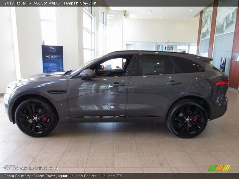 Tempest Grey / Jet 2017 Jaguar F-PACE 35t AWD S