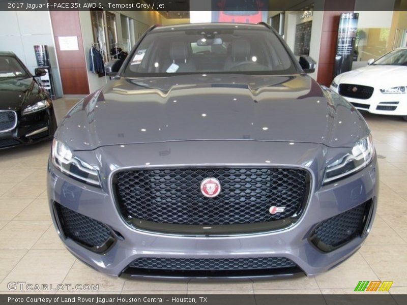 Tempest Grey / Jet 2017 Jaguar F-PACE 35t AWD S