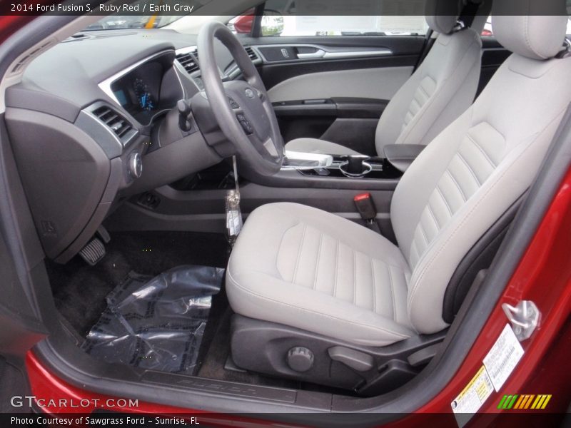 Ruby Red / Earth Gray 2014 Ford Fusion S