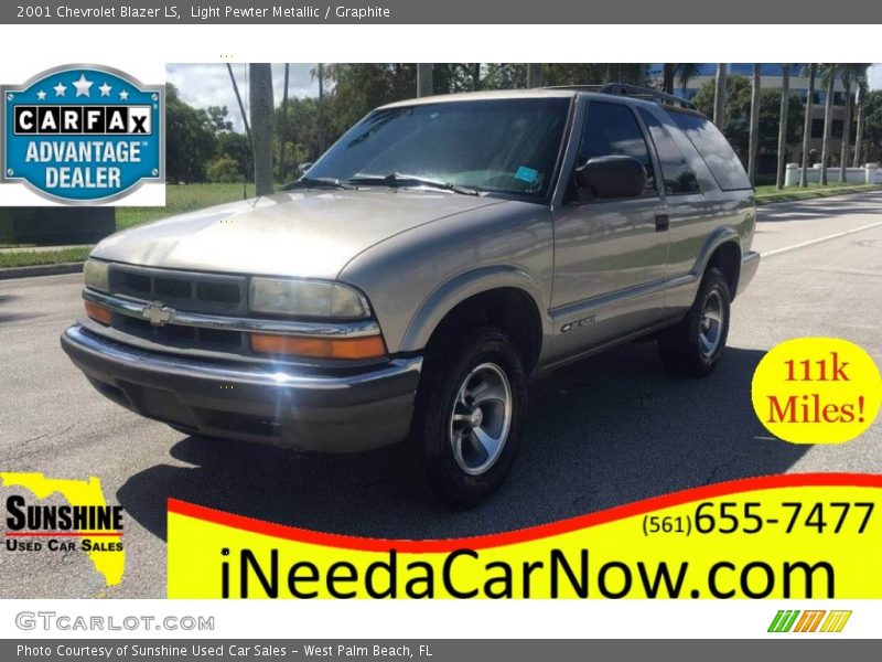 Light Pewter Metallic / Graphite 2001 Chevrolet Blazer LS