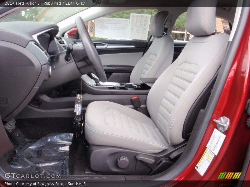 Ruby Red / Earth Gray 2014 Ford Fusion S