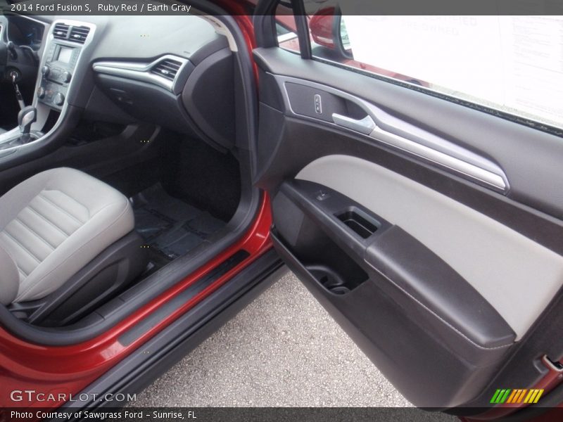 Ruby Red / Earth Gray 2014 Ford Fusion S