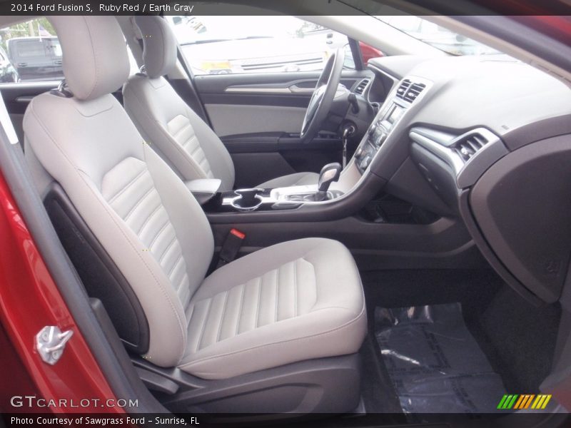 Ruby Red / Earth Gray 2014 Ford Fusion S