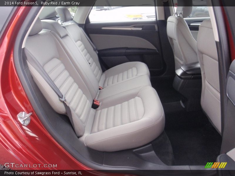 Ruby Red / Earth Gray 2014 Ford Fusion S