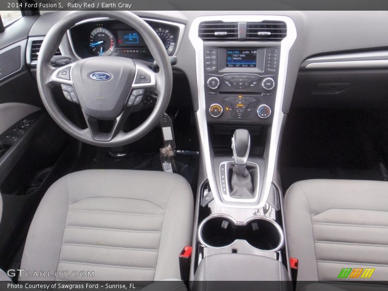 Ruby Red / Earth Gray 2014 Ford Fusion S