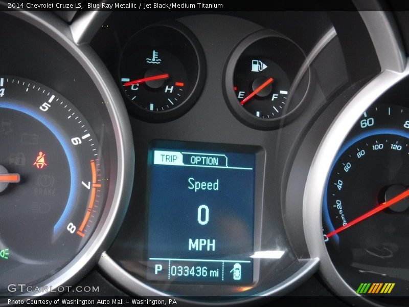 Blue Ray Metallic / Jet Black/Medium Titanium 2014 Chevrolet Cruze LS