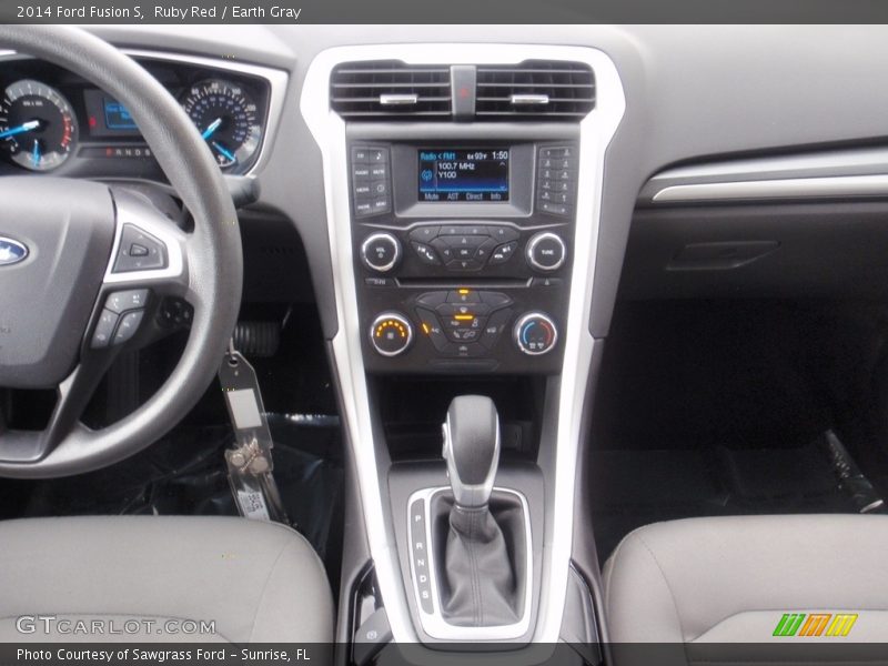 Ruby Red / Earth Gray 2014 Ford Fusion S