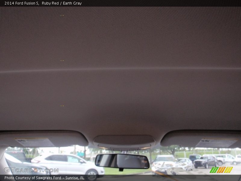 Ruby Red / Earth Gray 2014 Ford Fusion S