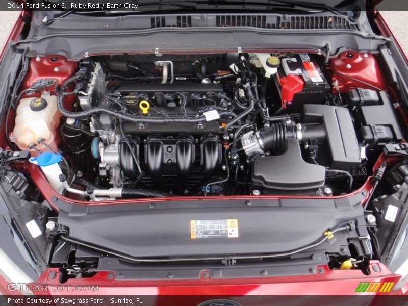 Ruby Red / Earth Gray 2014 Ford Fusion S