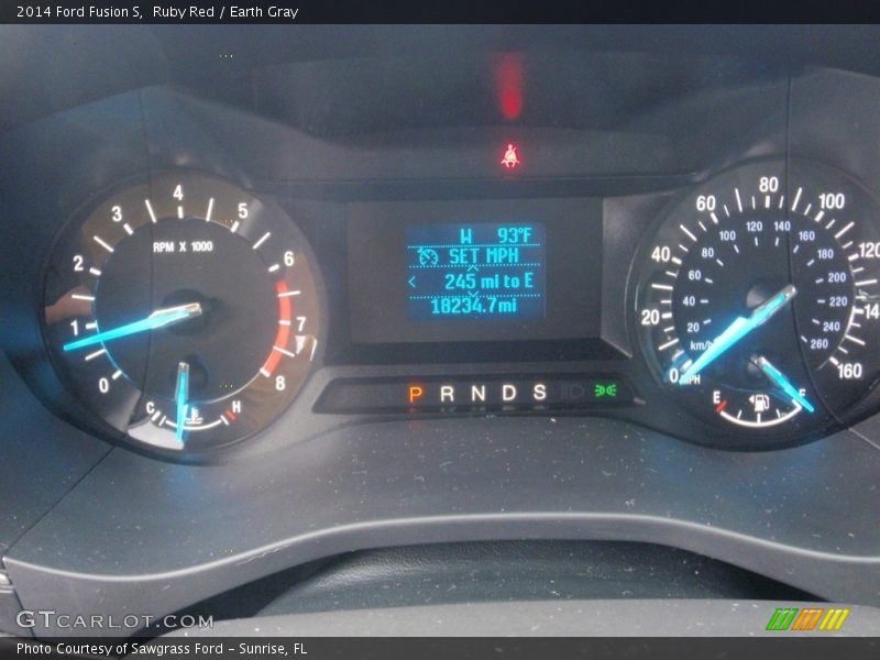 Ruby Red / Earth Gray 2014 Ford Fusion S
