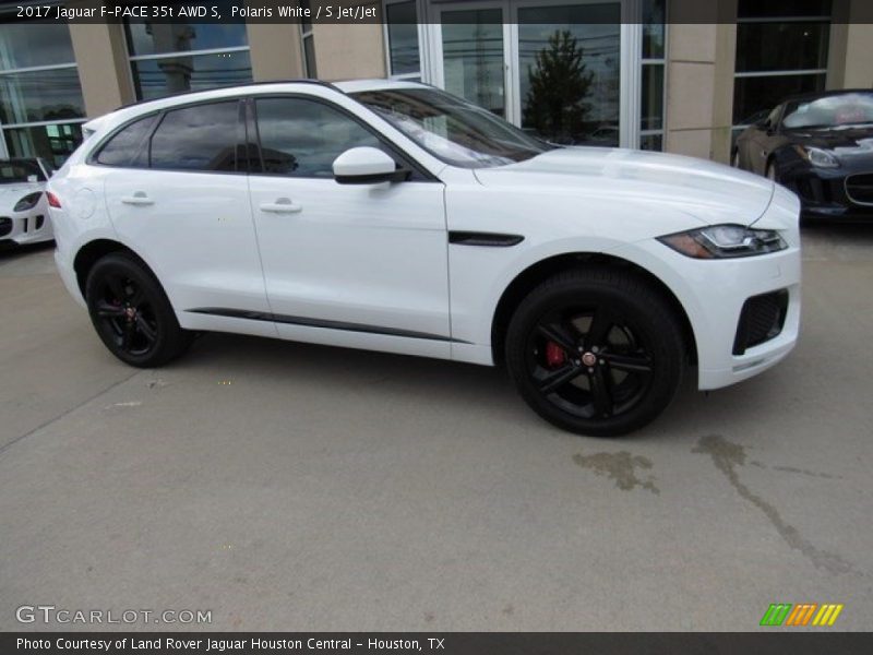 Polaris White / S Jet/Jet 2017 Jaguar F-PACE 35t AWD S