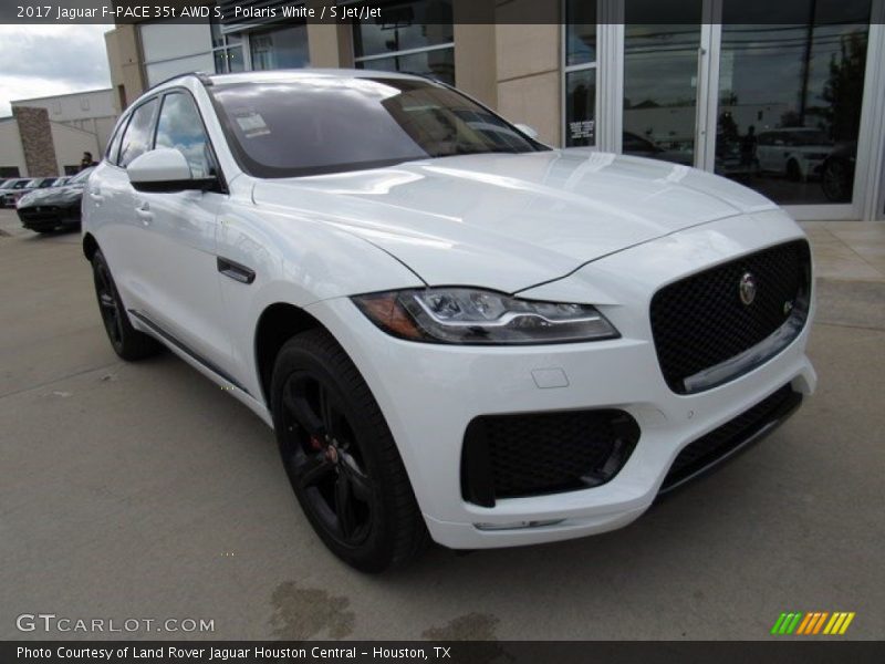 Polaris White / S Jet/Jet 2017 Jaguar F-PACE 35t AWD S