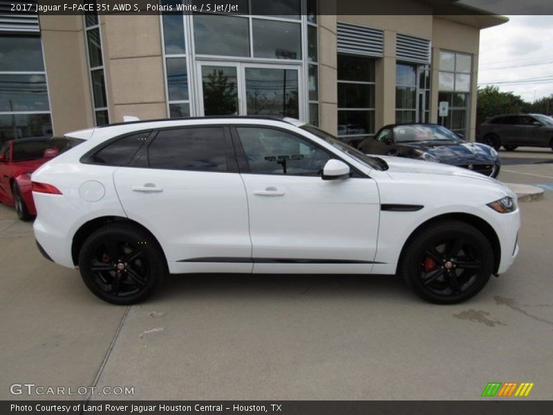 Polaris White / S Jet/Jet 2017 Jaguar F-PACE 35t AWD S