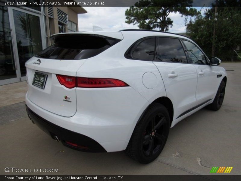 Polaris White / S Jet/Jet 2017 Jaguar F-PACE 35t AWD S