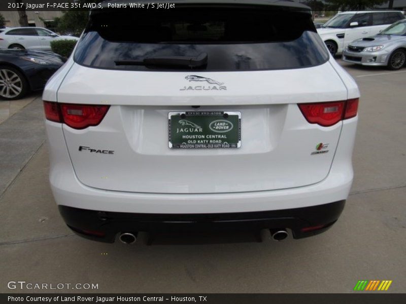 Polaris White / S Jet/Jet 2017 Jaguar F-PACE 35t AWD S