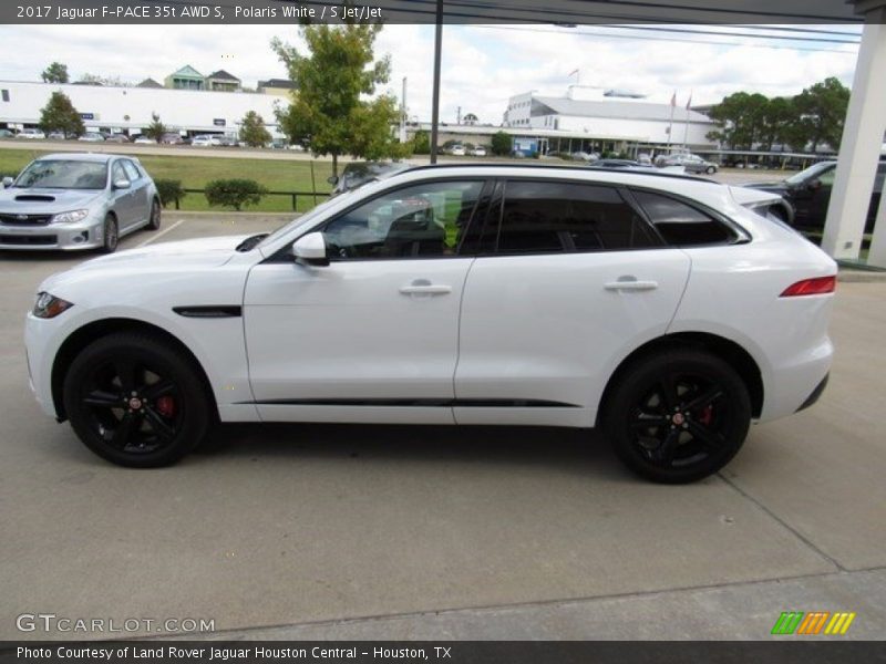 Polaris White / S Jet/Jet 2017 Jaguar F-PACE 35t AWD S