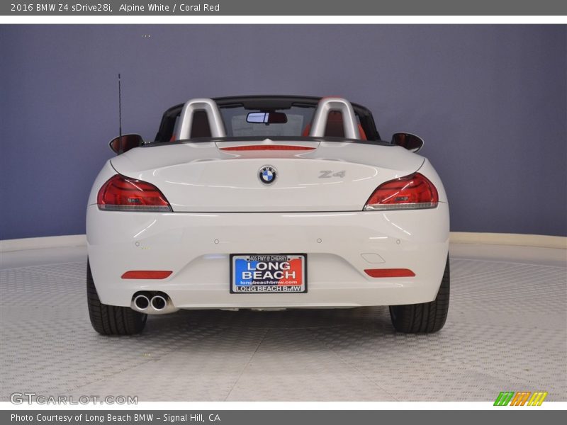 Alpine White / Coral Red 2016 BMW Z4 sDrive28i