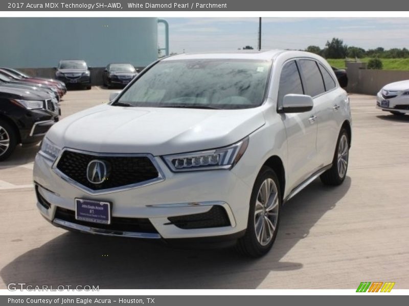 White Diamond Pearl / Parchment 2017 Acura MDX Technology SH-AWD