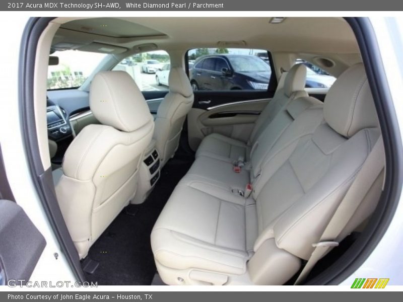Rear Seat of 2017 MDX Technology SH-AWD
