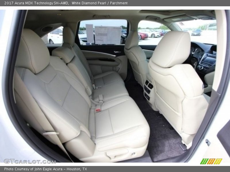 Rear Seat of 2017 MDX Technology SH-AWD
