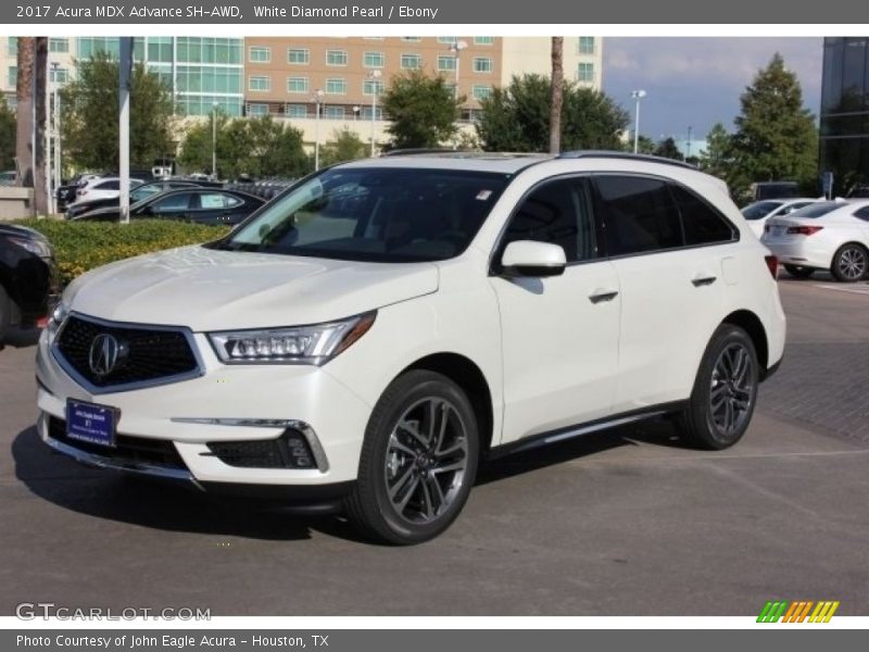 White Diamond Pearl / Ebony 2017 Acura MDX Advance SH-AWD