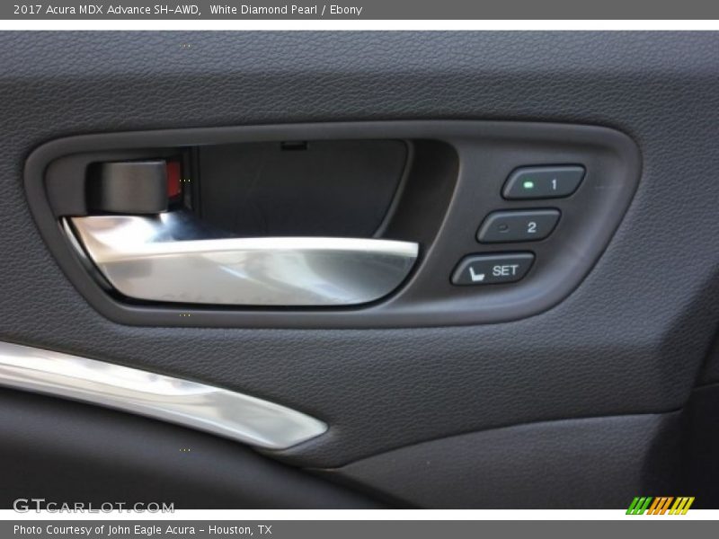 White Diamond Pearl / Ebony 2017 Acura MDX Advance SH-AWD